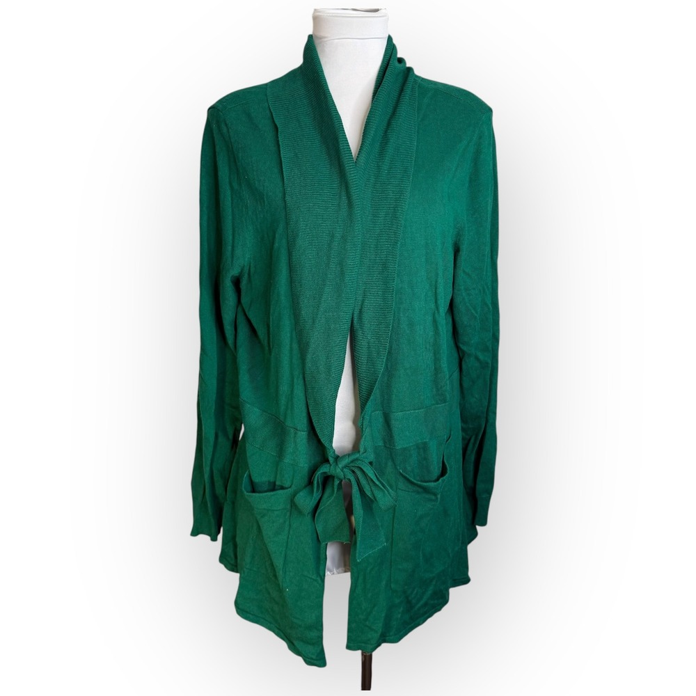 New York & Co 7th Avenue‎ Green Sweater Cardigan Size XXL